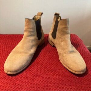 SHOE THE BEAR Sz 11 Chelsea Taupe Suede Ankle Boots  Sz 42 (EU) 11 (US)